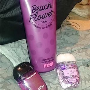 Pink/Victoria secret lotion&hand gel